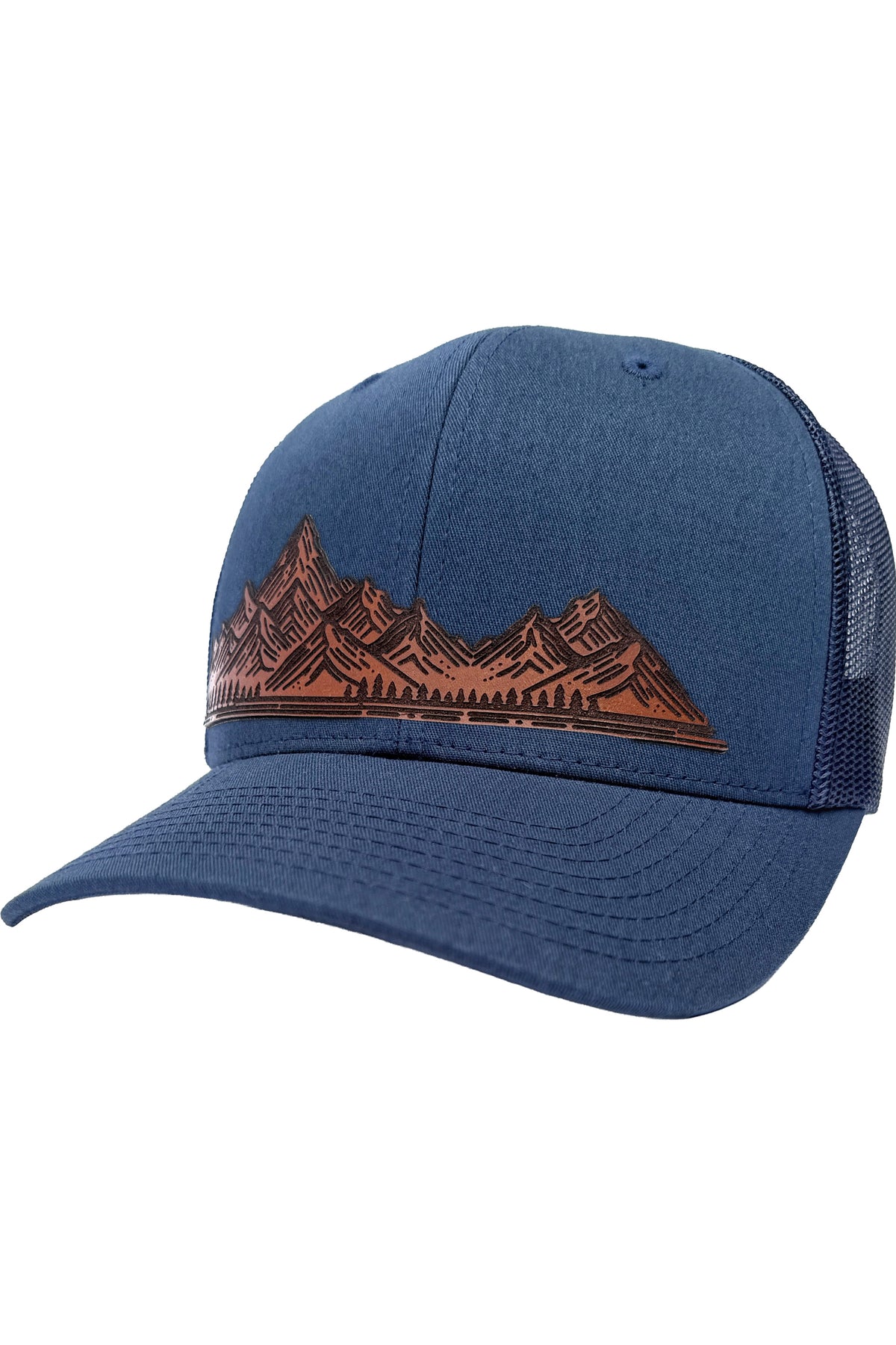 Home On The Range | mountain range leather patch hat