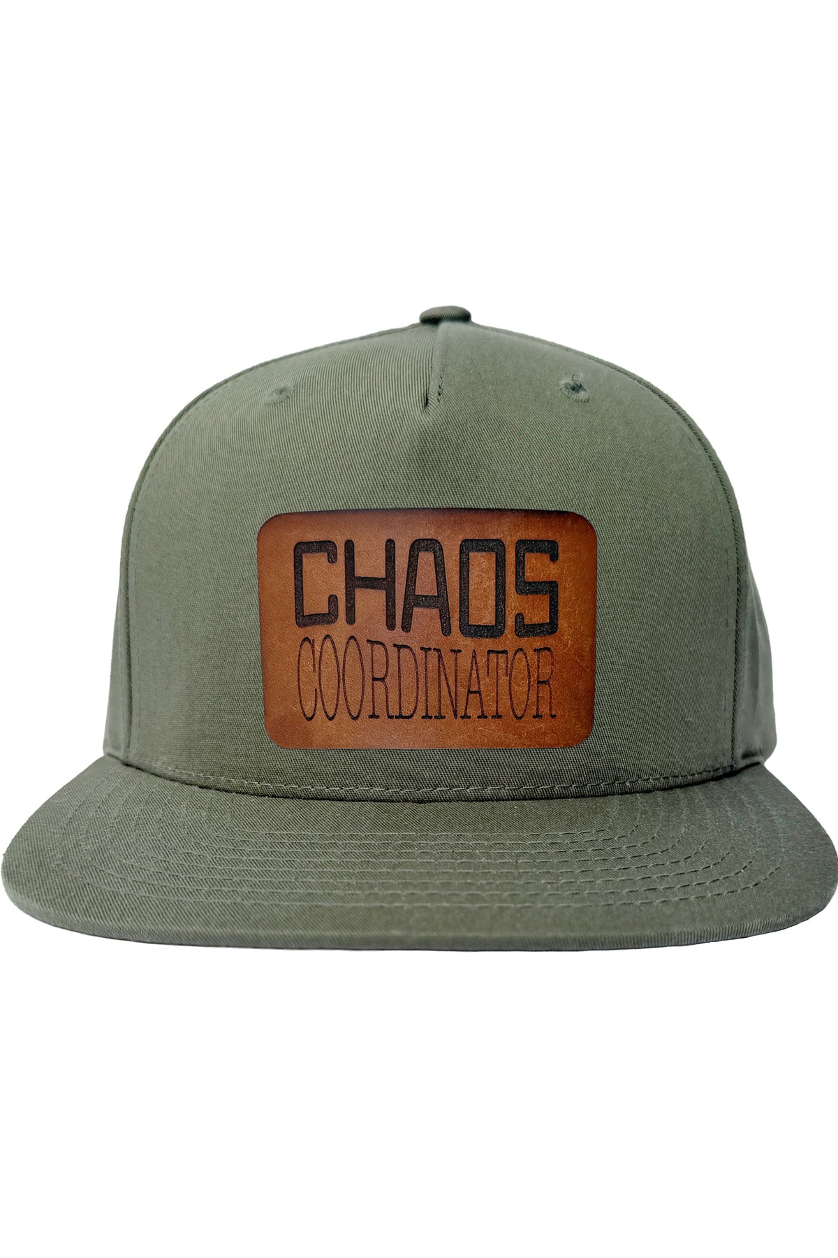 Chaos Coordinator | leather patch hat