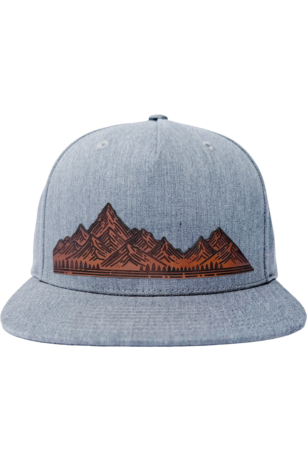 Home On The Range | mountain range leather patch hat