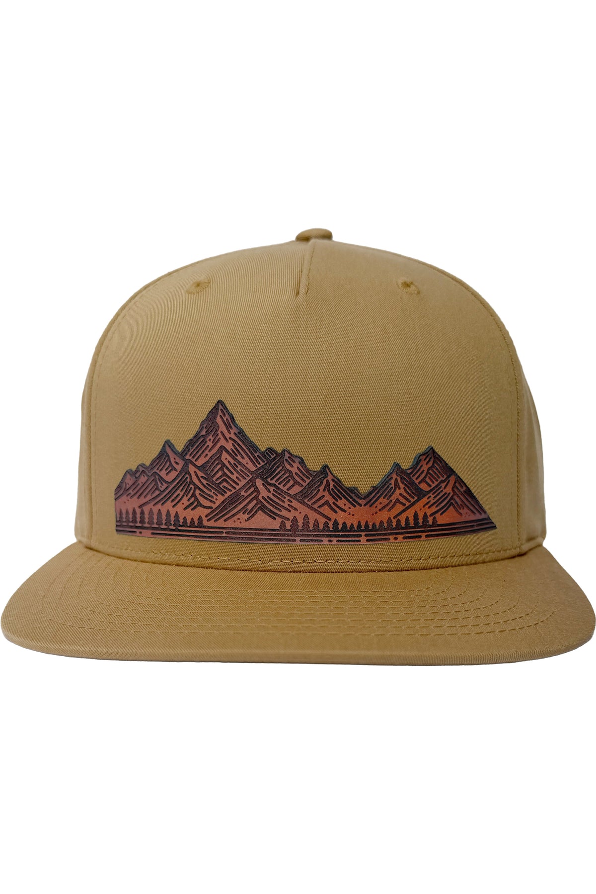 Home On The Range | mountain range leather patch hat