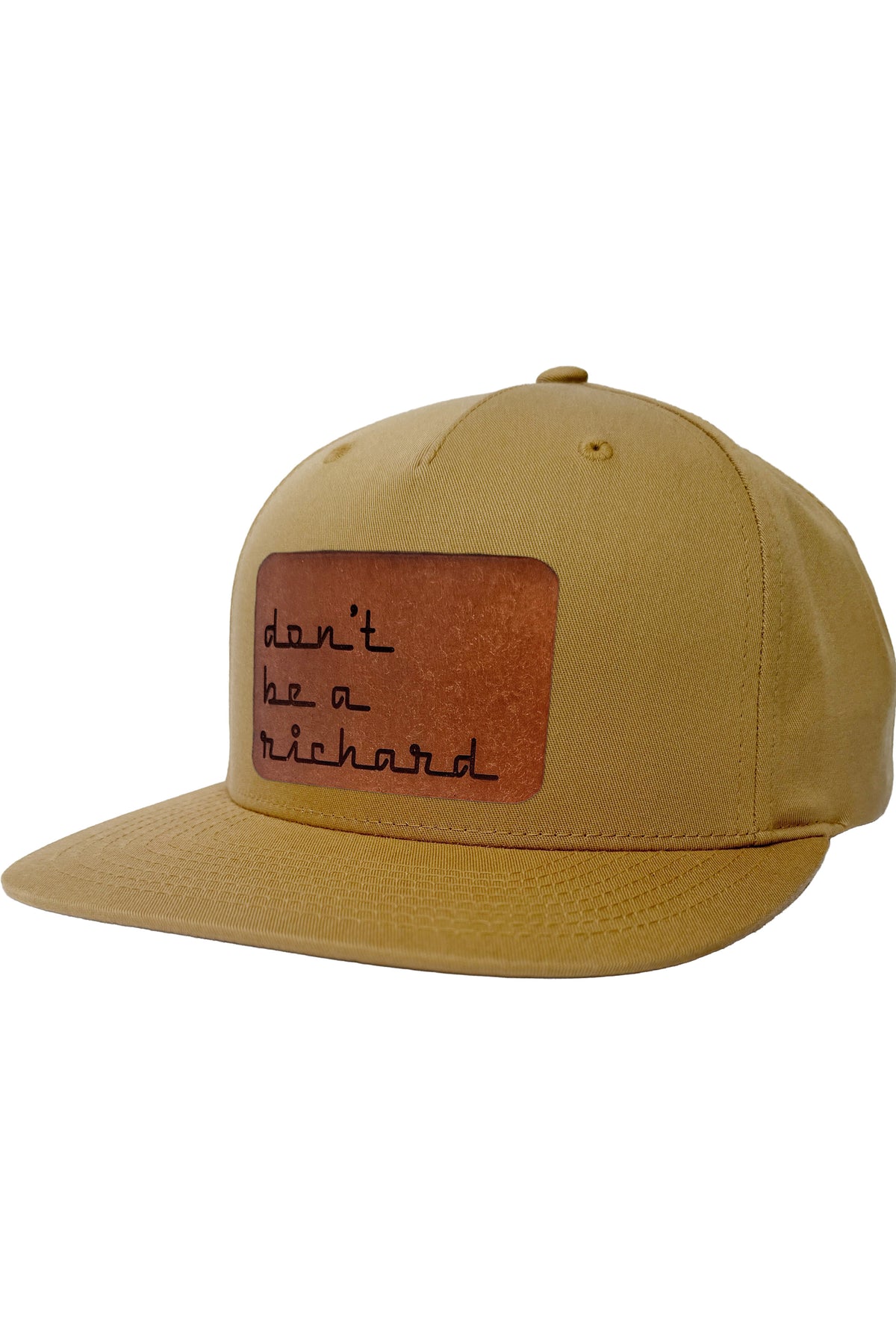 Don't Be A Richard | leather patch hat