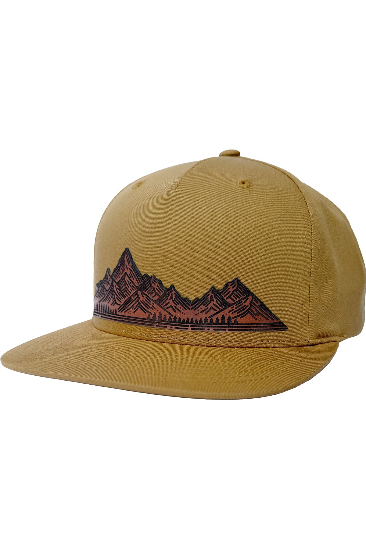 Home On The Range | mountain range leather patch hat