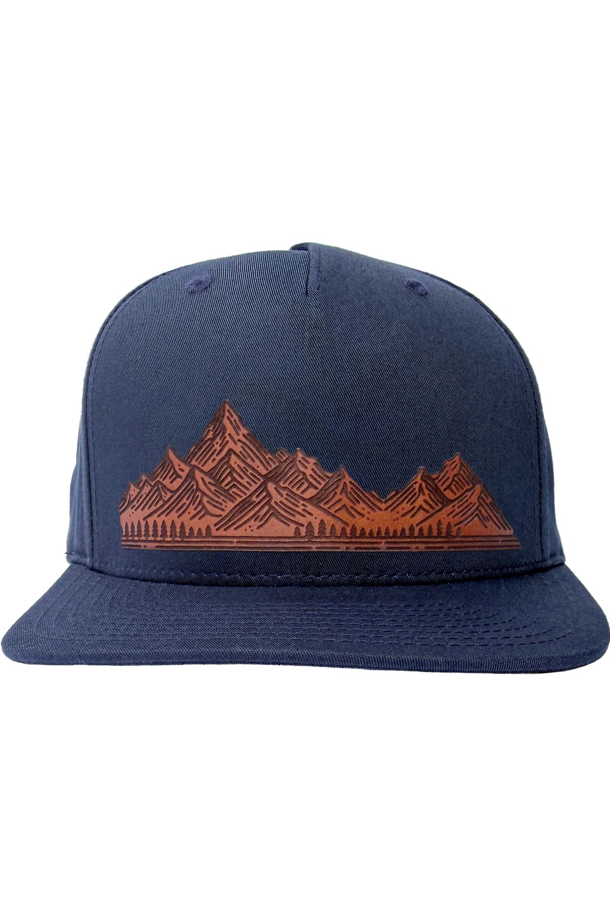 Home On The Range | mountain range leather patch hat