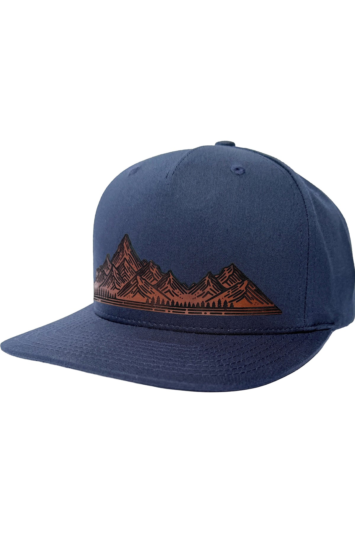 Home On The Range | mountain range leather patch hat