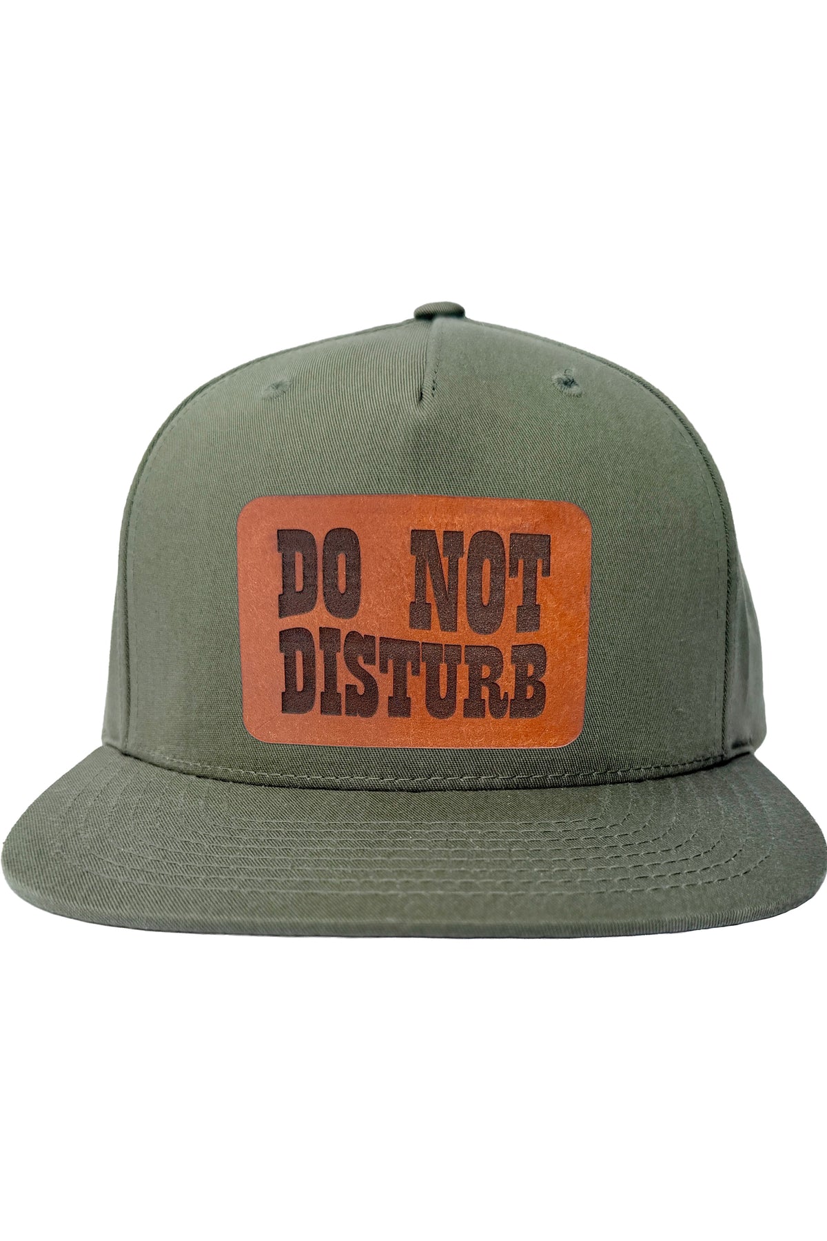 Do Not Disturb | leather patch hat