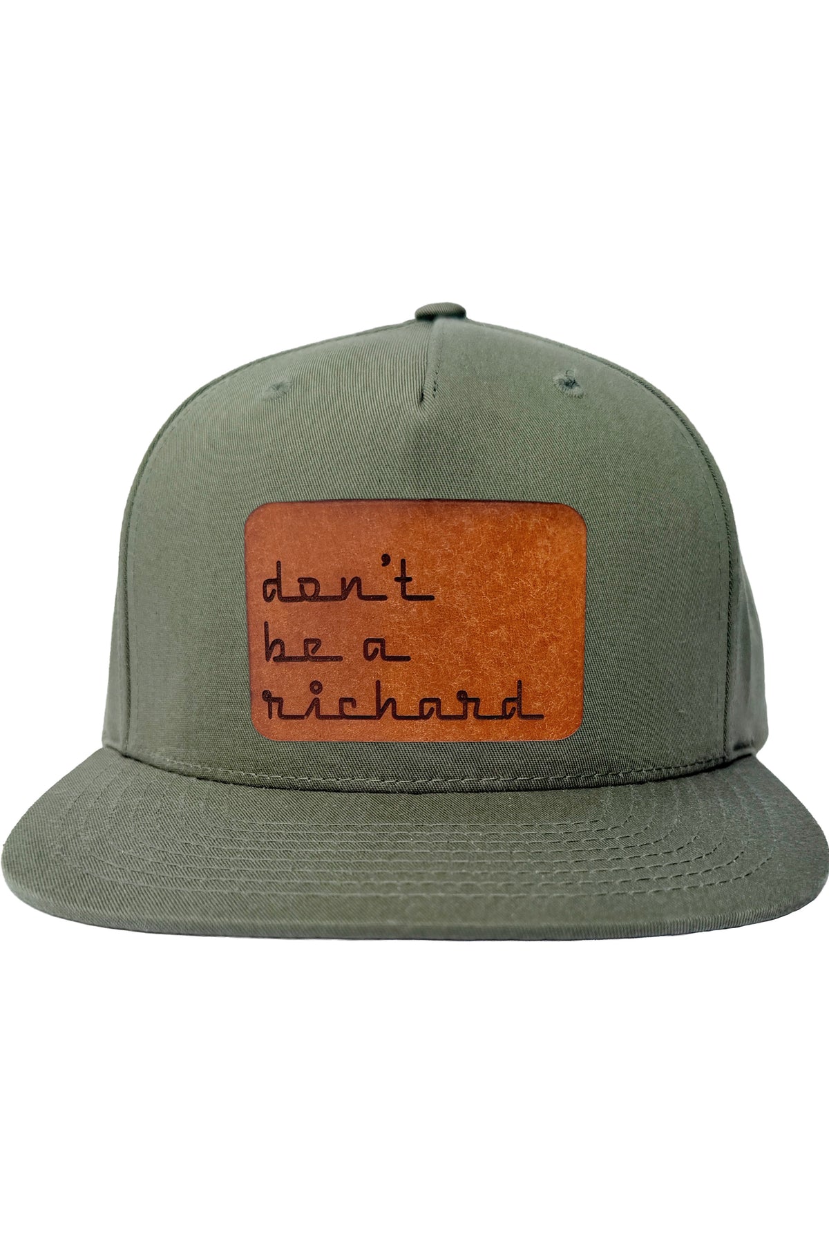 Don't Be A Richard | leather patch hat