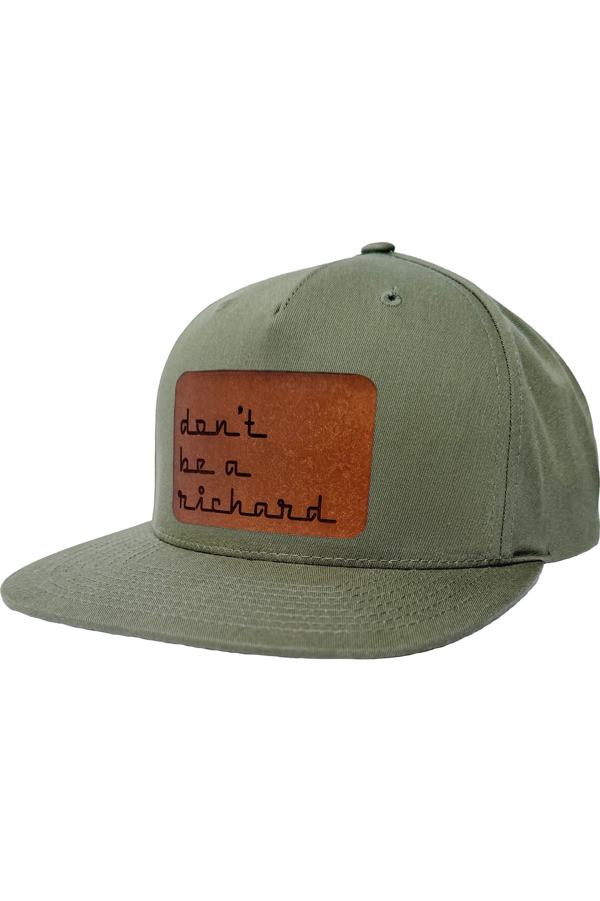 Don't Be A Richard | leather patch hat