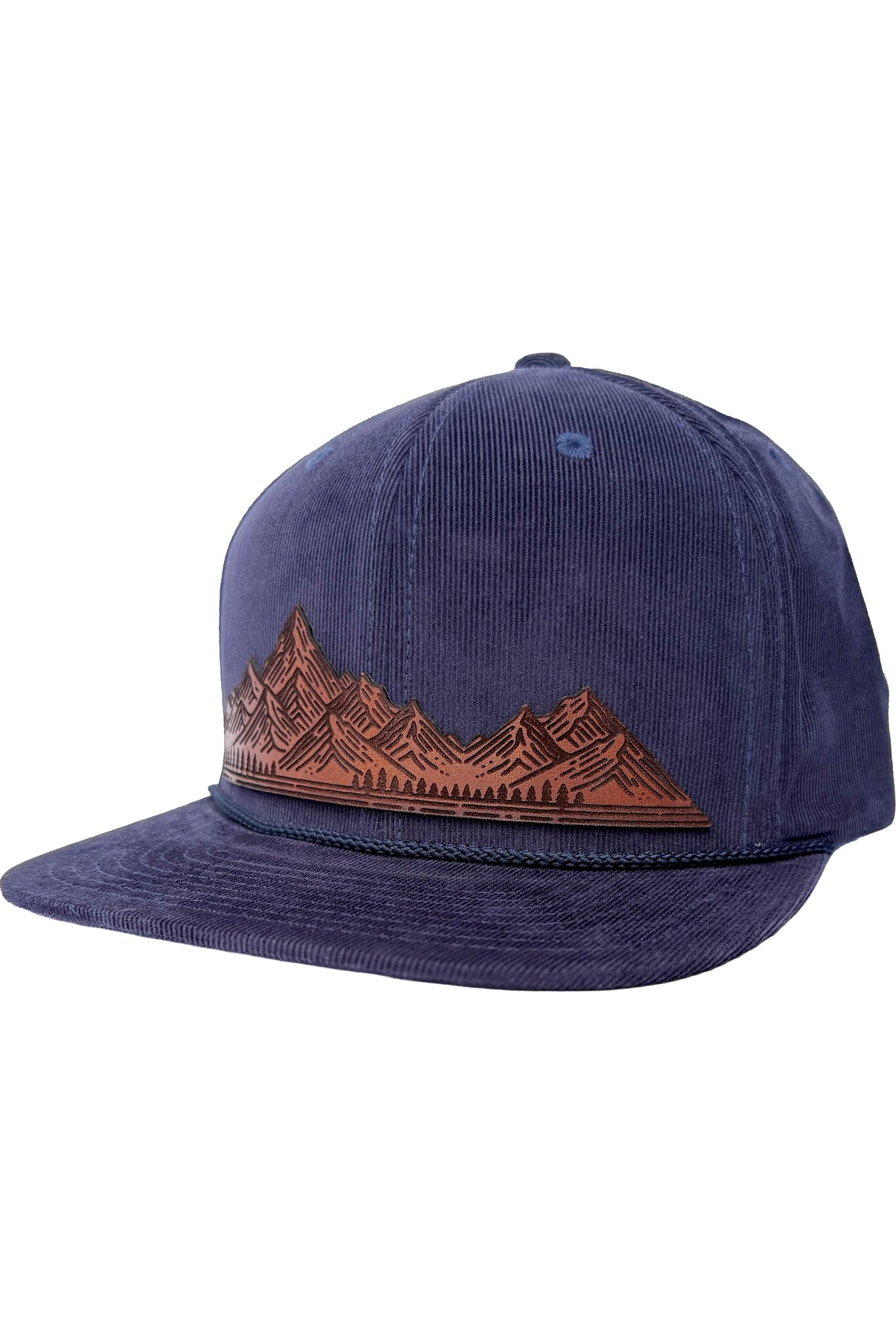 Home On The Range | mountain range leather patch hat