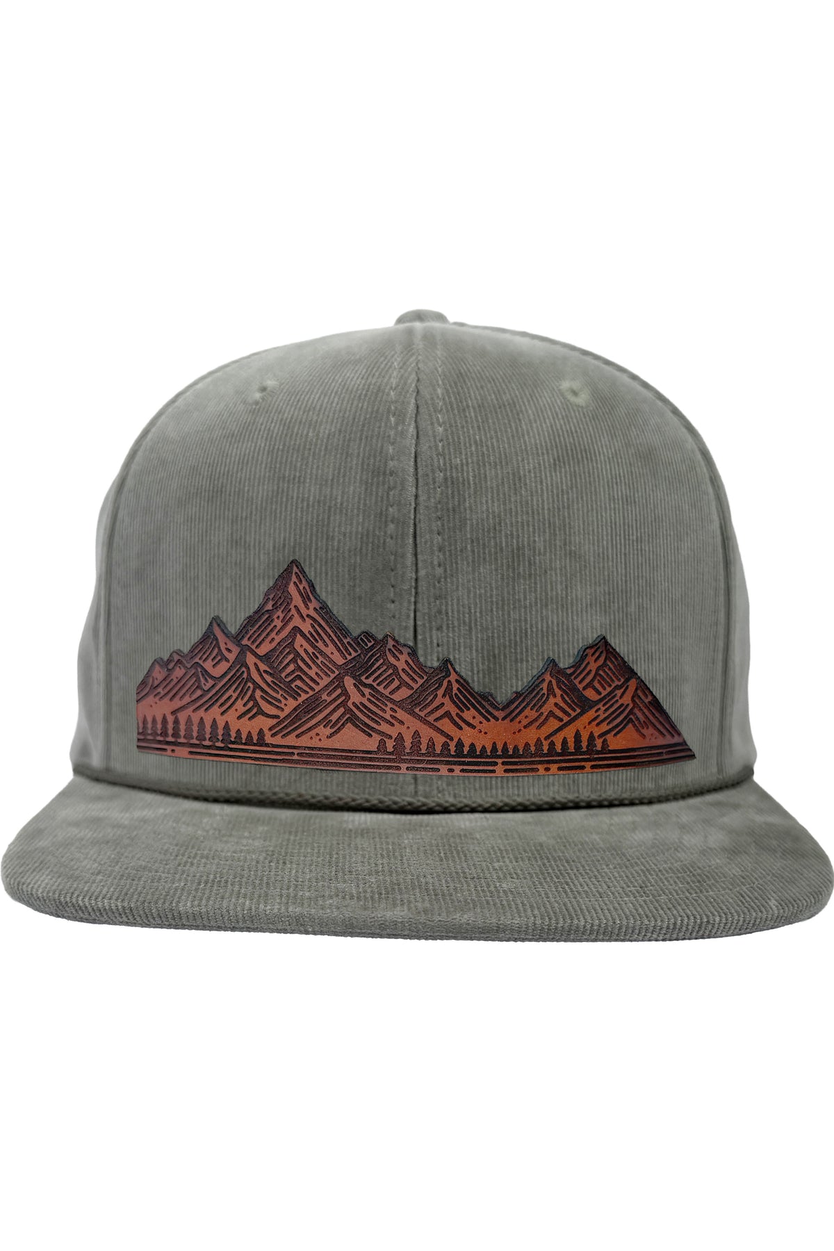Home On The Range | mountain range leather patch hat