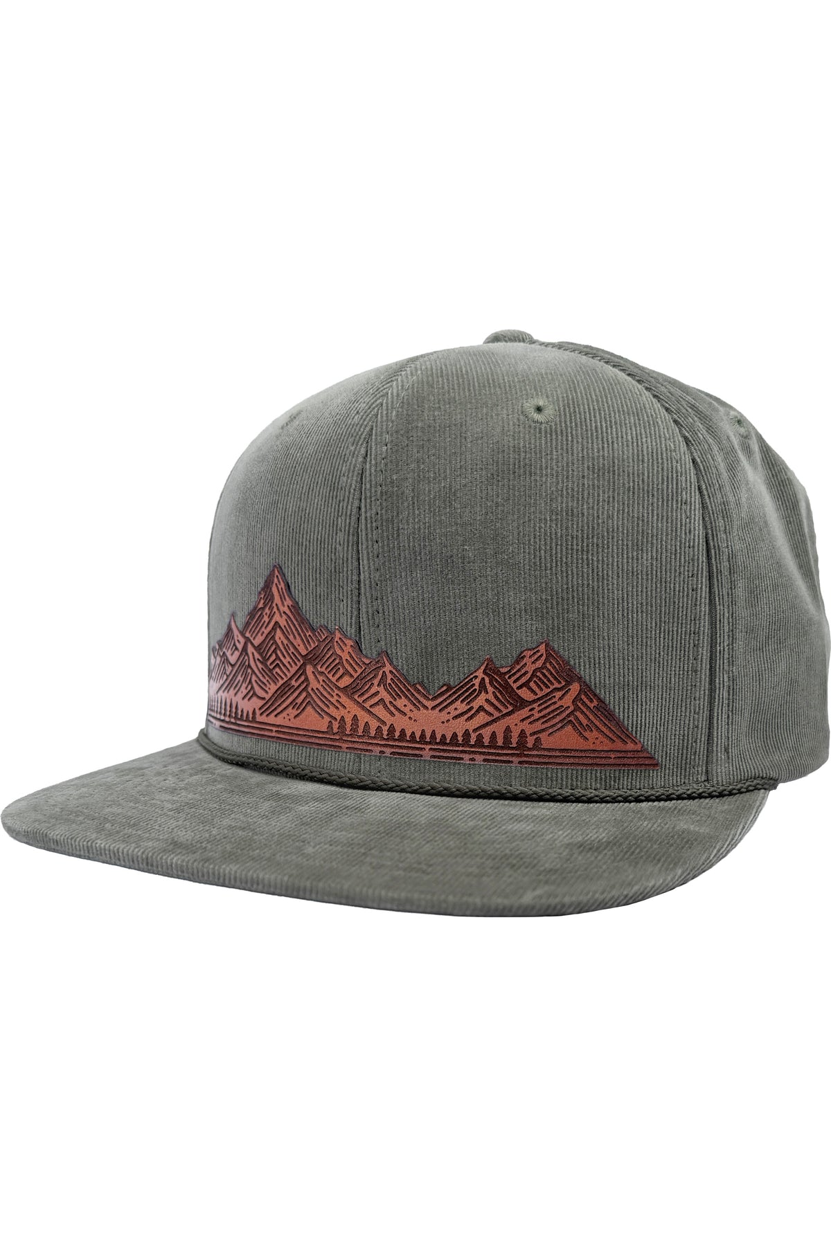 Home On The Range | mountain range leather patch hat