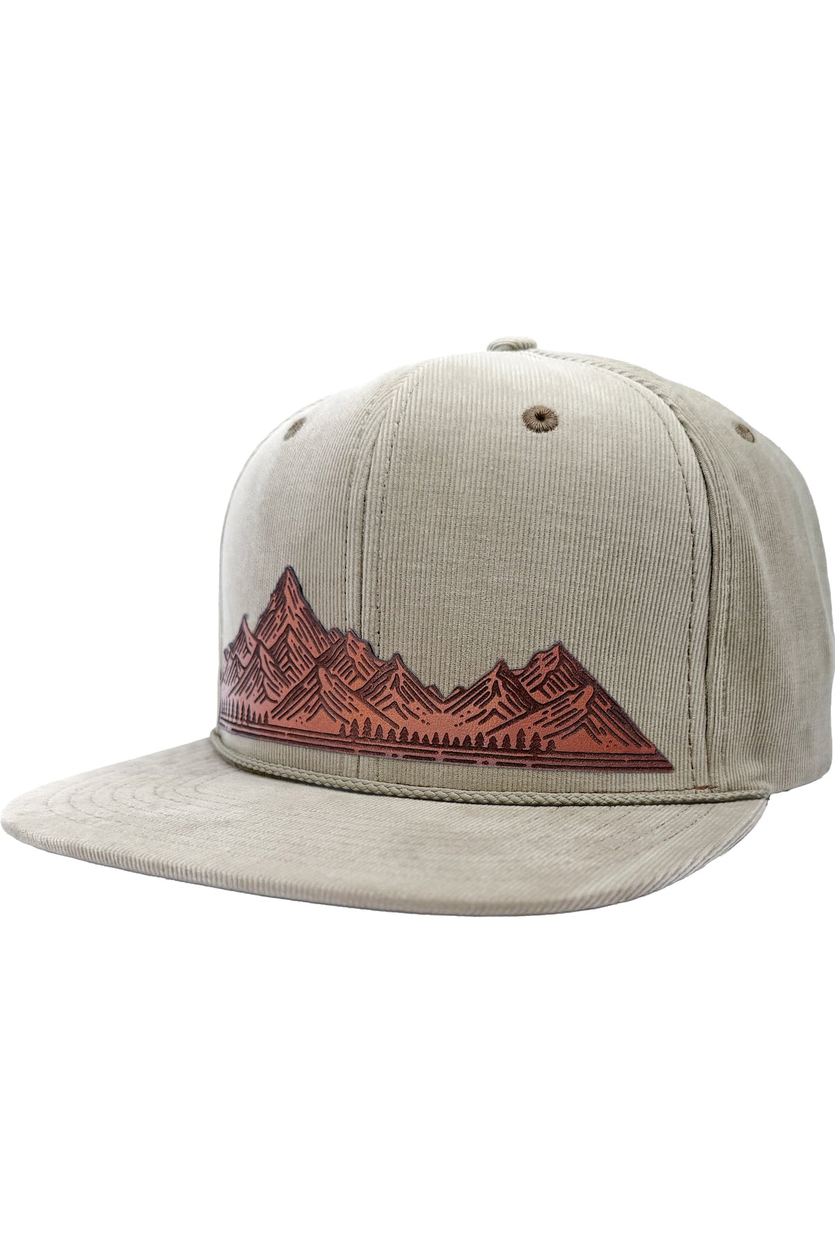 Home On The Range | mountain range leather patch hat