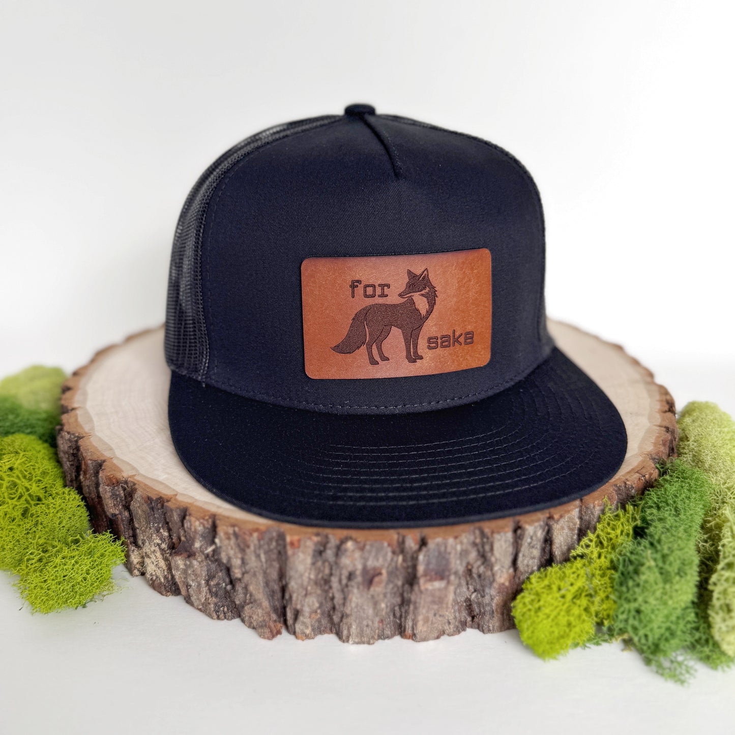 For Fox Sake | leather patch hat