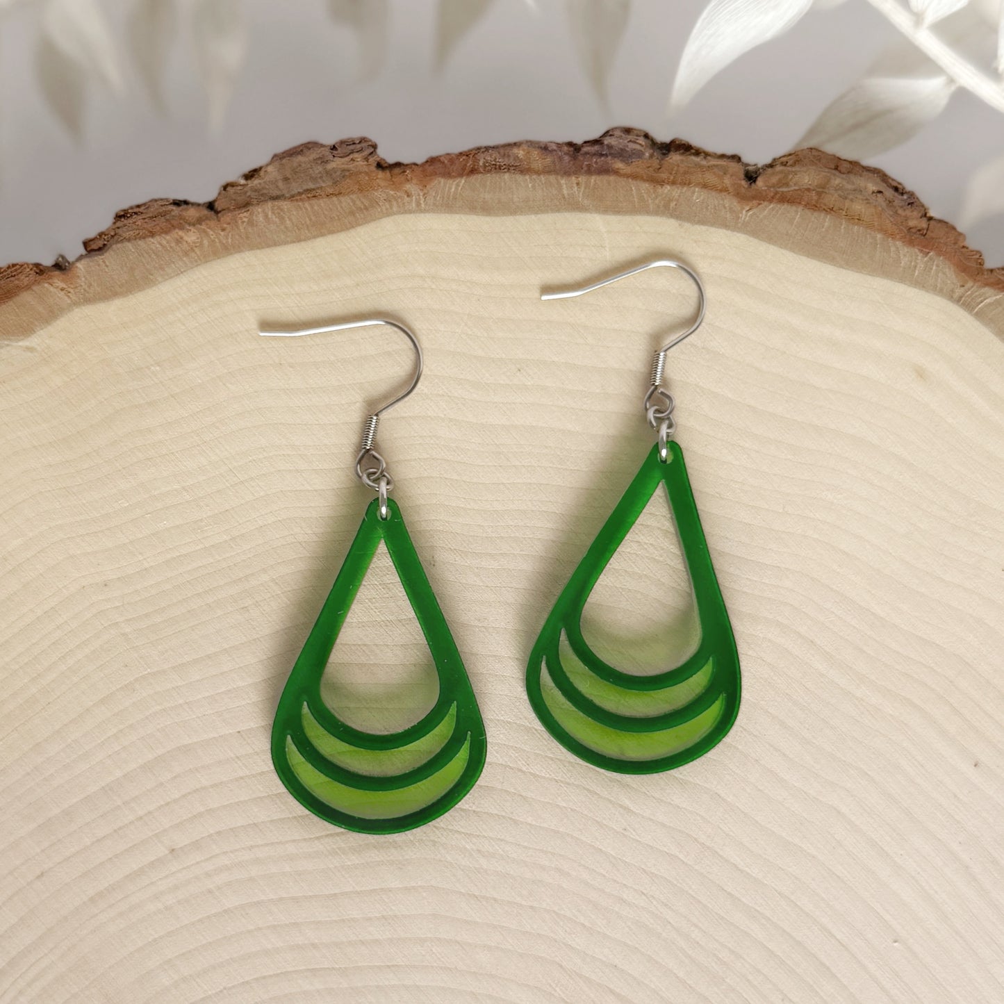 Three Peaks | lightweight layered teardrop earrings