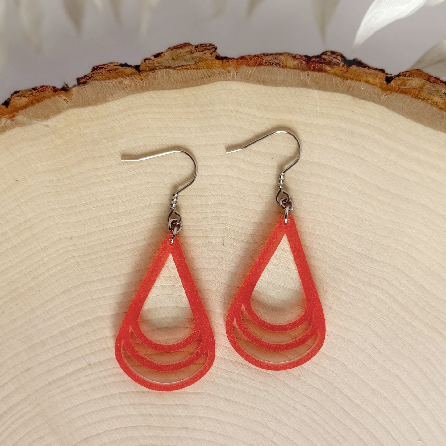 Three Peaks | lightweight layered teardrop earrings