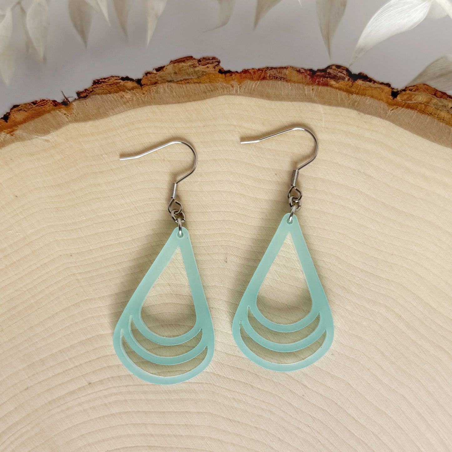 Three Peaks | lightweight layered teardrop earrings