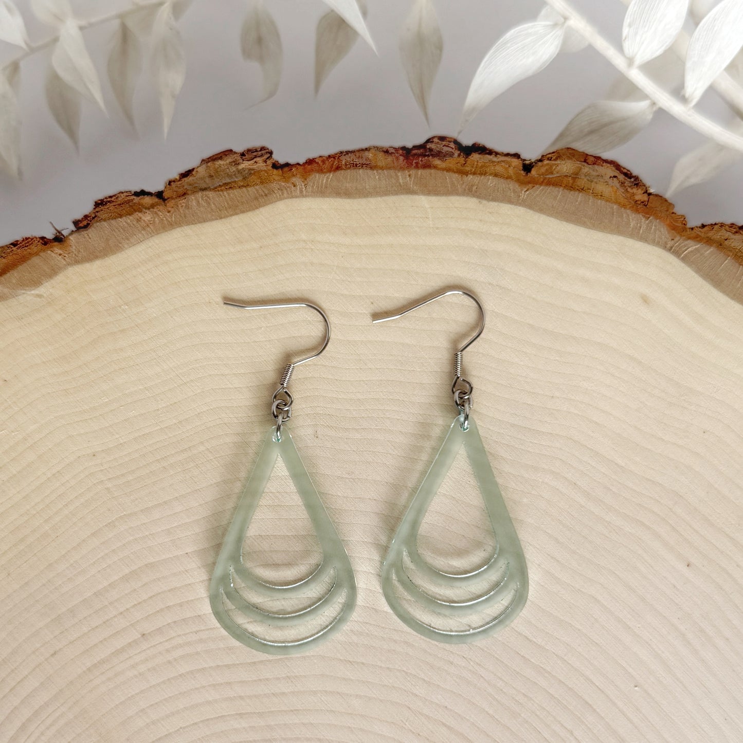 Three Peaks | lightweight layered teardrop earrings