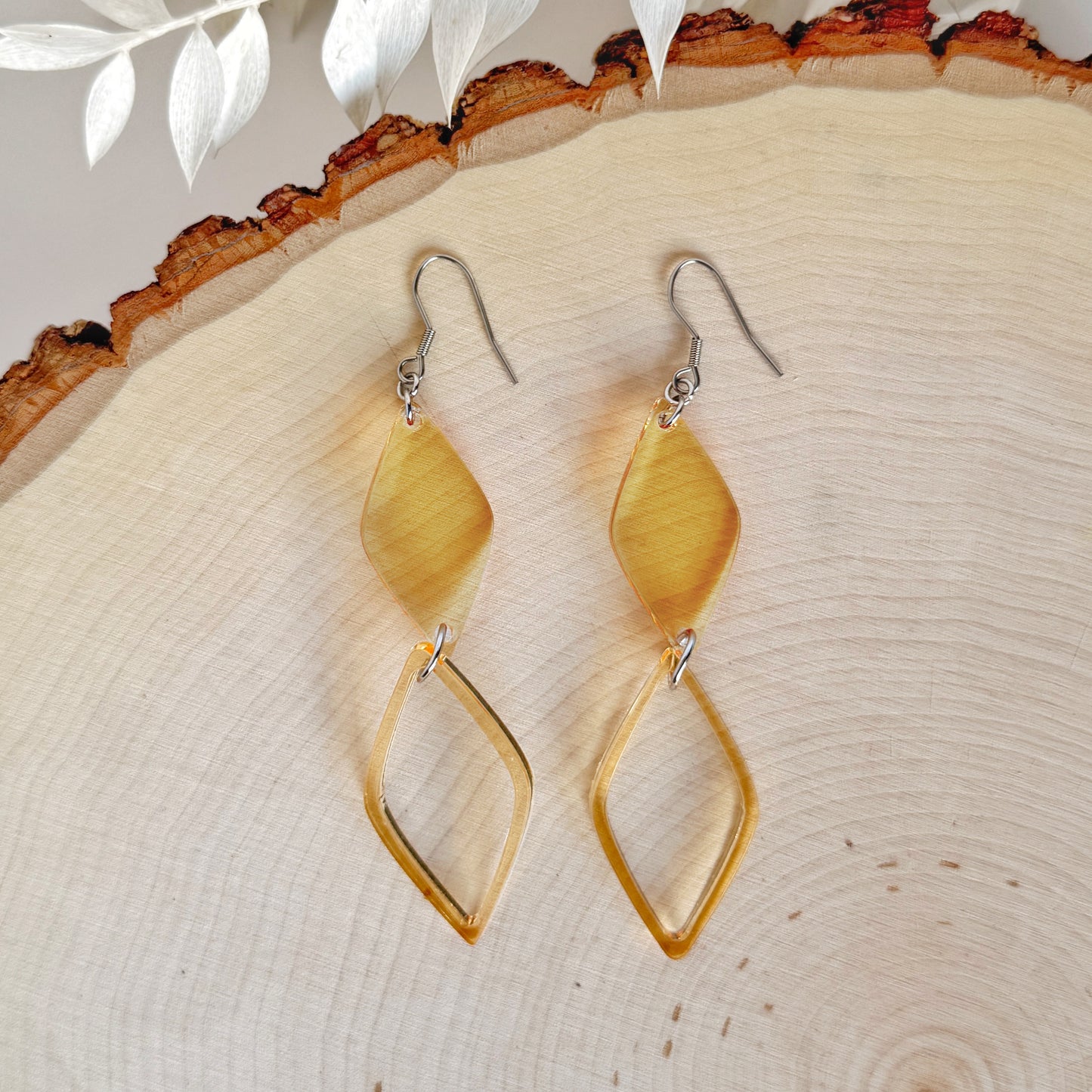 Highline Drop| lightweight double-diamond earrings