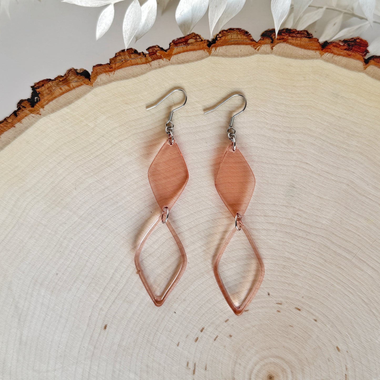 Highline Drop| lightweight double-diamond earrings