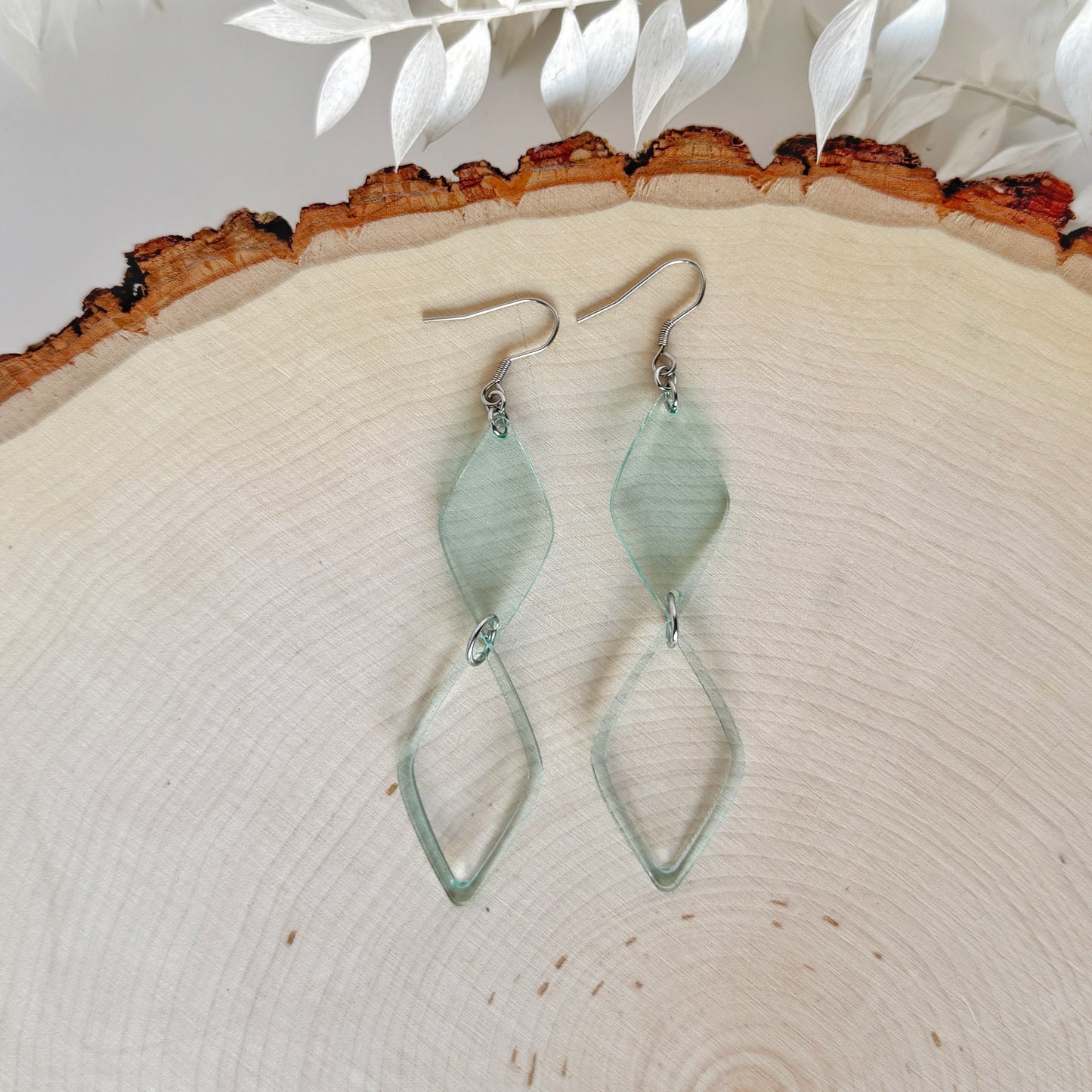 Highline Drop| lightweight double-diamond earrings