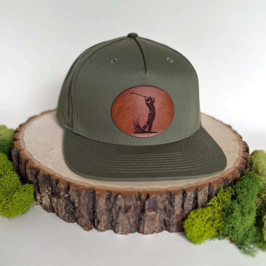 Back Nine | golf leather patch hat